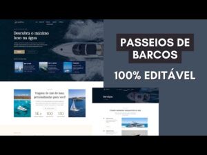 Template Elementor Perfeito para Sites de Passeios de Barco